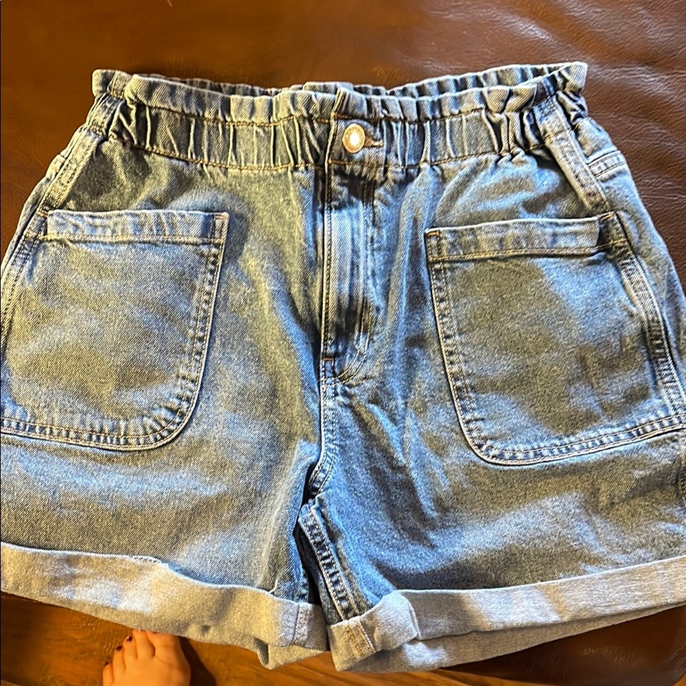 GAP Blue Jean Shorts High-Waisted Denim